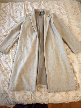 Zara Light beige Open Front Long Coat